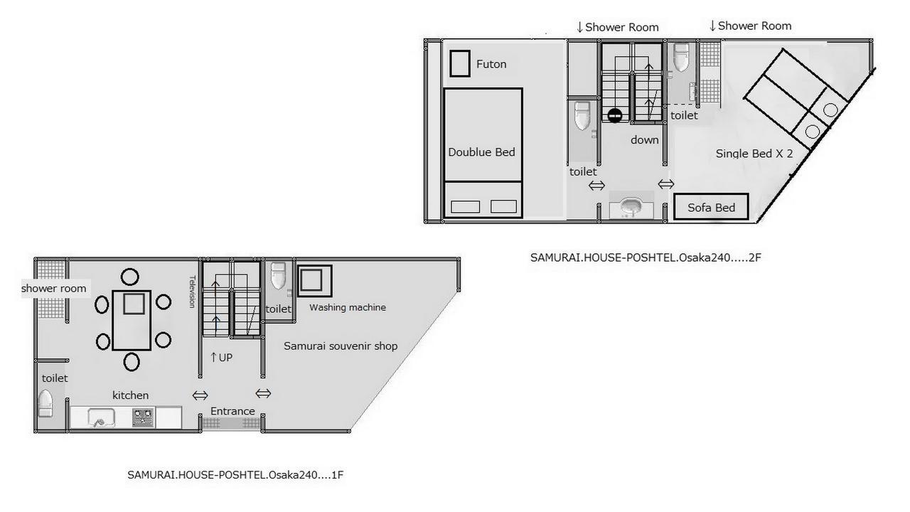 Appartamento Poshtel Osaka 240 Esterno foto